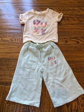 Girls Roxy Two-Piece Wide-Leg Pants Set